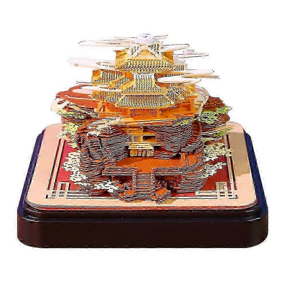 Customized Paper Sculpture Calendar Commemorative Gift Style 3D Note Pad