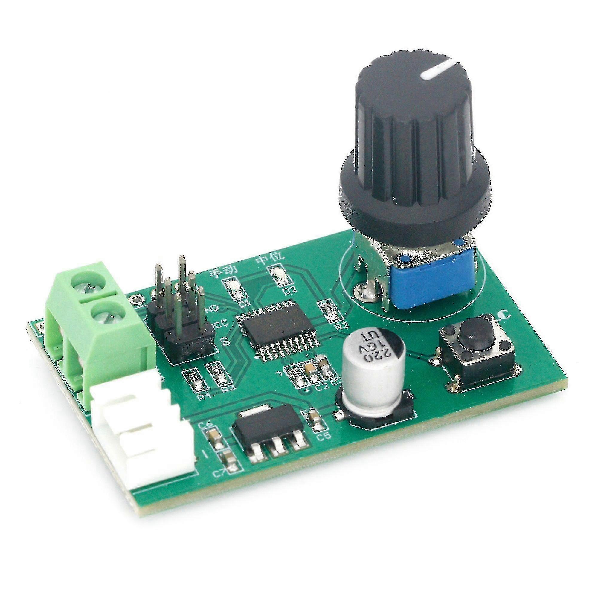 Dual channel servos adjustable knob serial control board switch 8-bit mcu steering gear debugging module