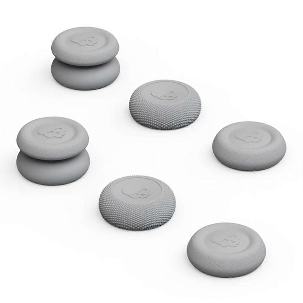 6pcs Thumb Stick Grip Caps Non-Slip Handle Rocker Button Cap for Xbox One Game Controller Accessories Gray