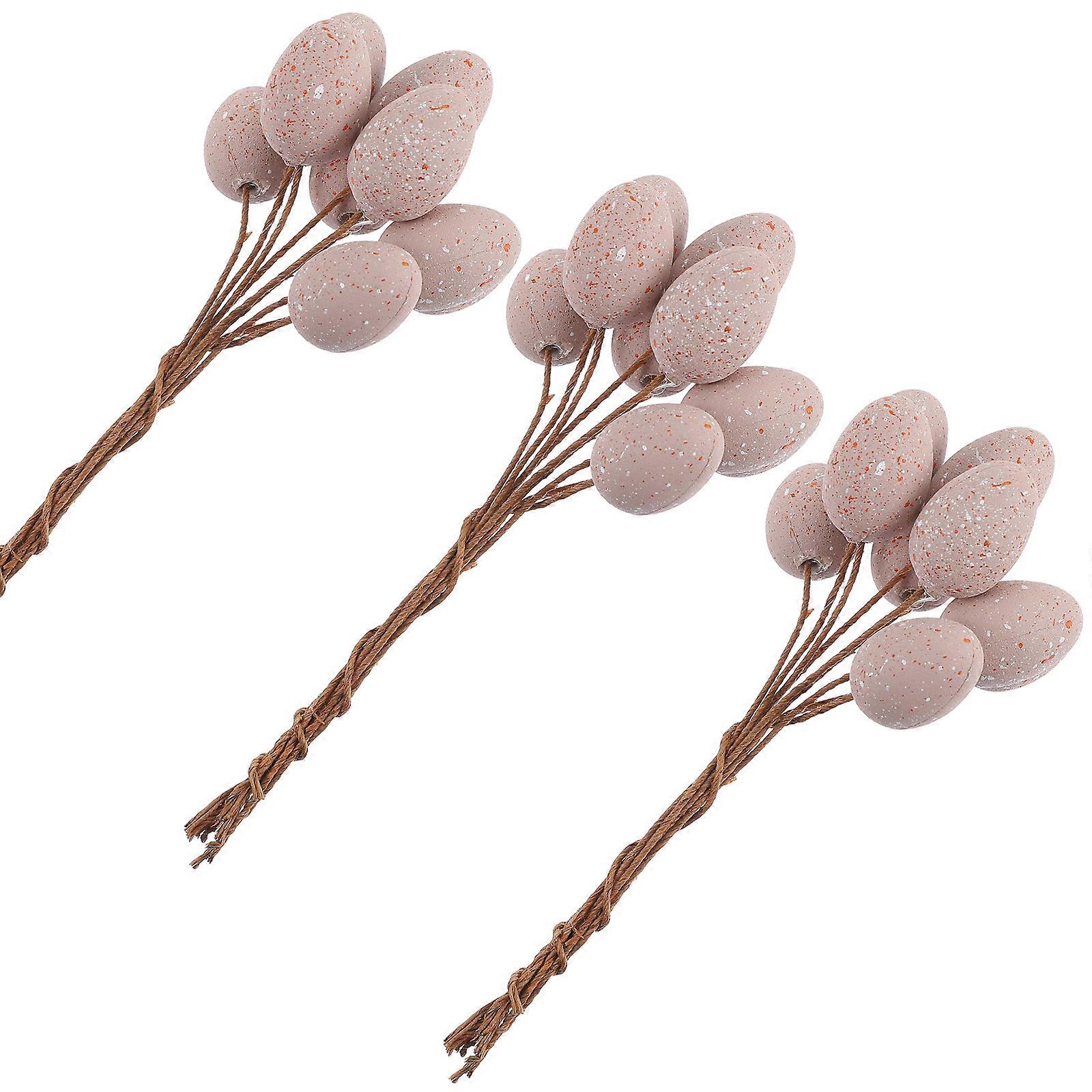 27pcs Easter Spotted Egg Decoration Branch Easter Party Celebration Decoration