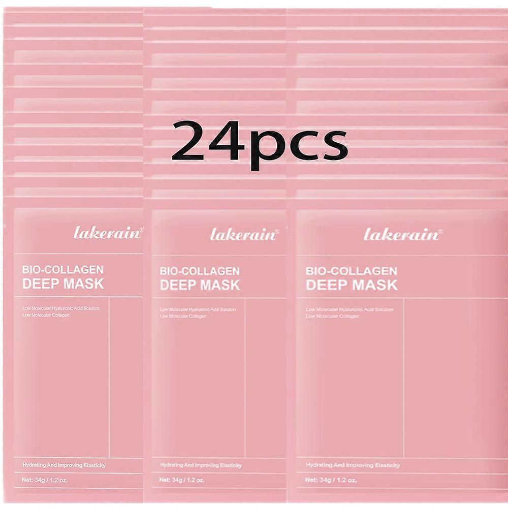 Bio-Collagen Real Deep Mask Supplement Collagen Hydrating Overnight Hydrogel Mask Elasticity Improvement Pore Minimizing Firming