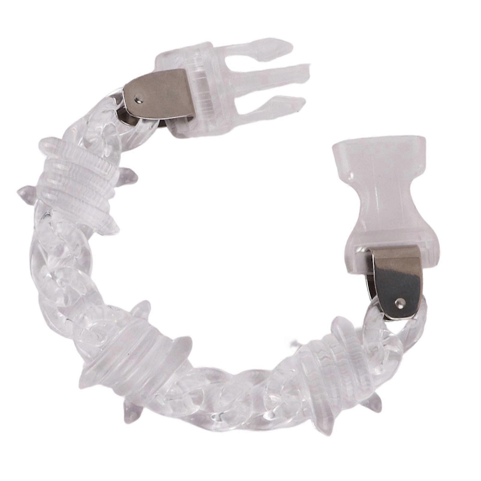 Creative Wrist Accessory Bracelet Featuring Matte Acrylic Texture And Secure Plug Clasp For Lightweight Fashion  transparent