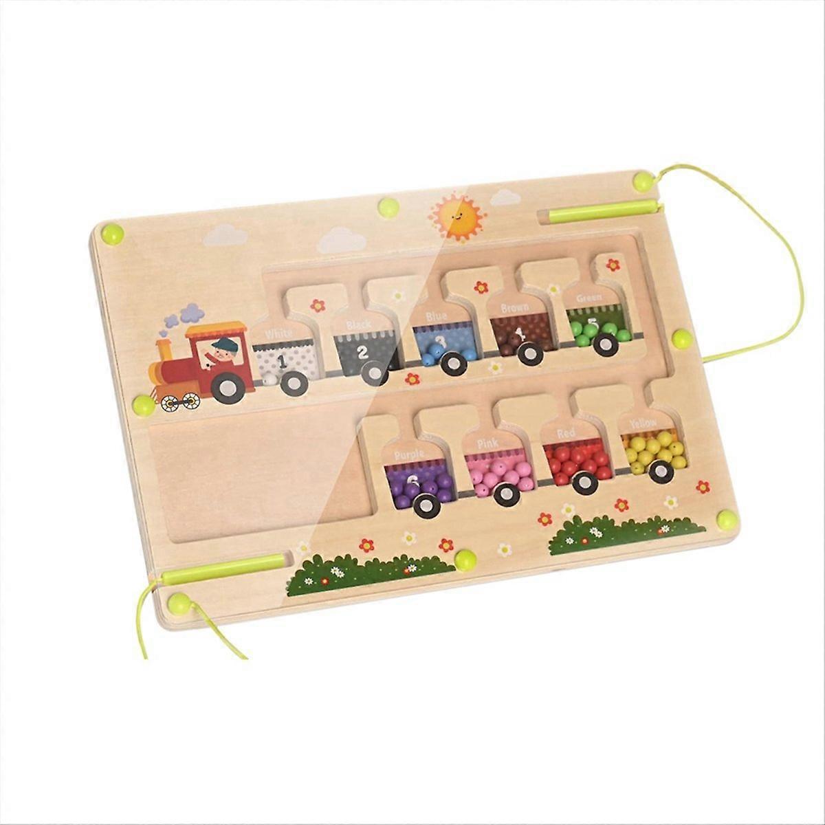 Magnetic Color and Number Maze, Early Learning Toy