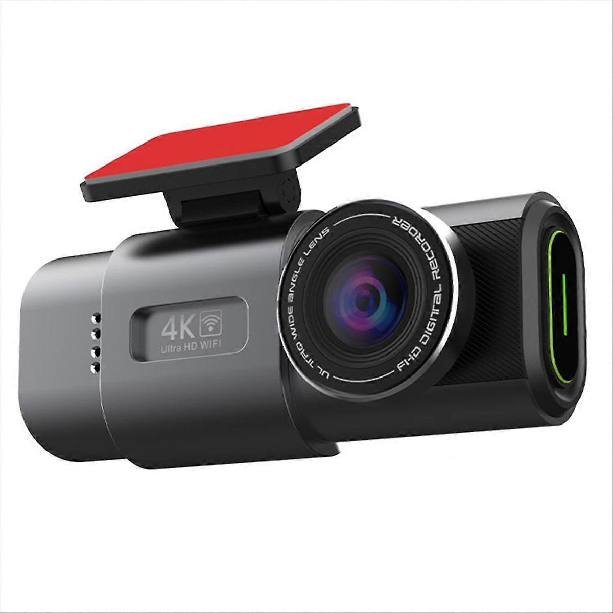 Dash Cam 4K UHD Optagelse Bilkamera DVR Nattesyn Videooptager