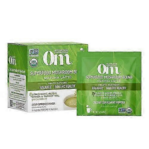 Om Hubový prášok Matcha Latte Blend, 2,8 oz (balenie po 1)