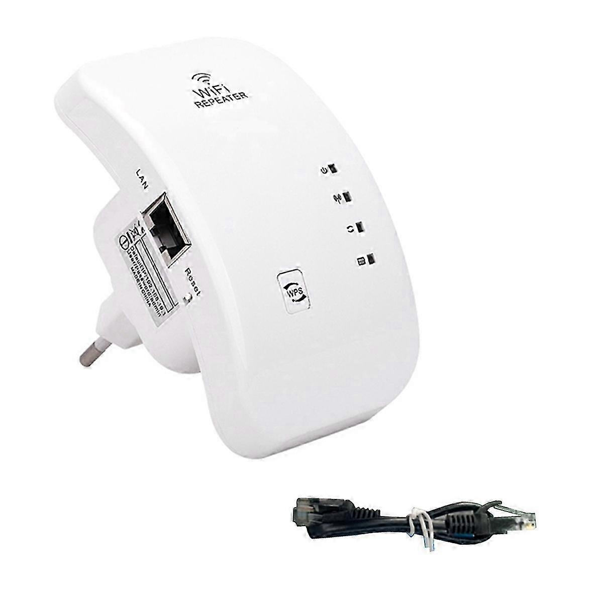 WiFi Repeater Extender 300M 2.4G Wi-Fi Booster Access Point EU Plug