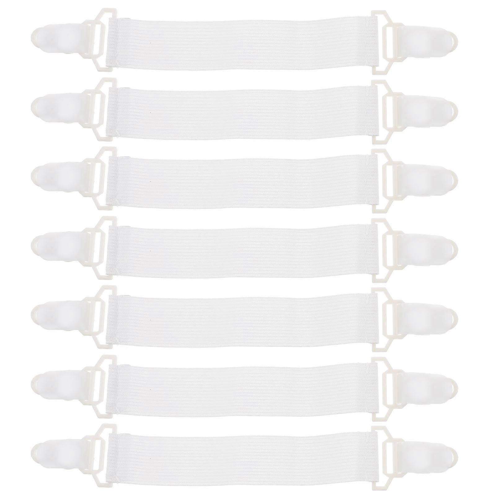 Bed Sheet Clips Bed Sheet Holders for Securing 16Pcs White