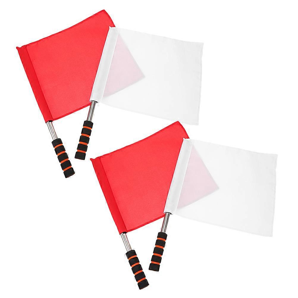 Multifunctional Referee Flags Signal Flag for Sports Training 4Pcs