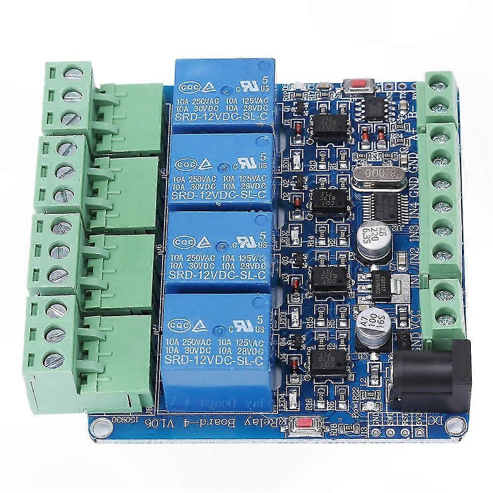 4-Channel Relay Module for STM8S103F3 Microcontroller