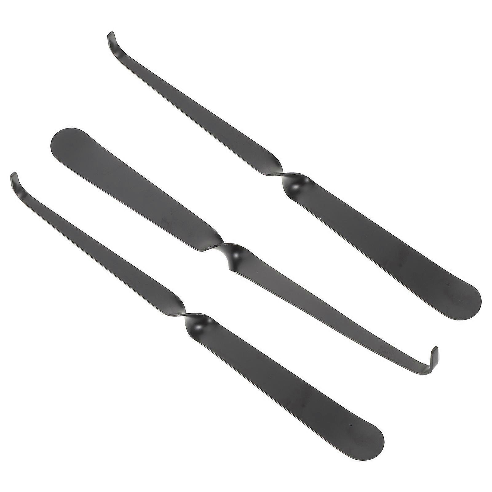 Schwarzer Dochtlöscher aus Edelstahl, 3-teilig