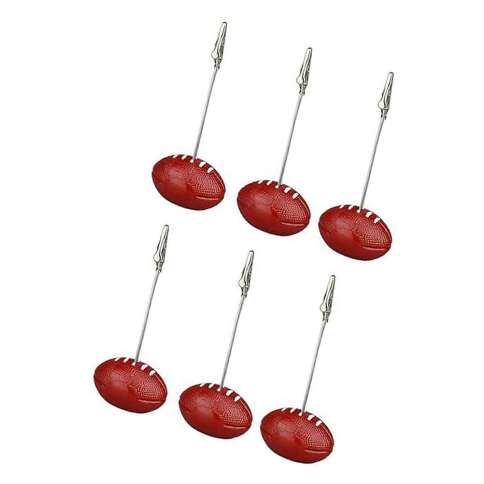 6Pcs Resin Card Holders Memo Clip Holders Table Number Clip Holders Note Clip Holders Name Cards Photo Stands for Office Multicolor