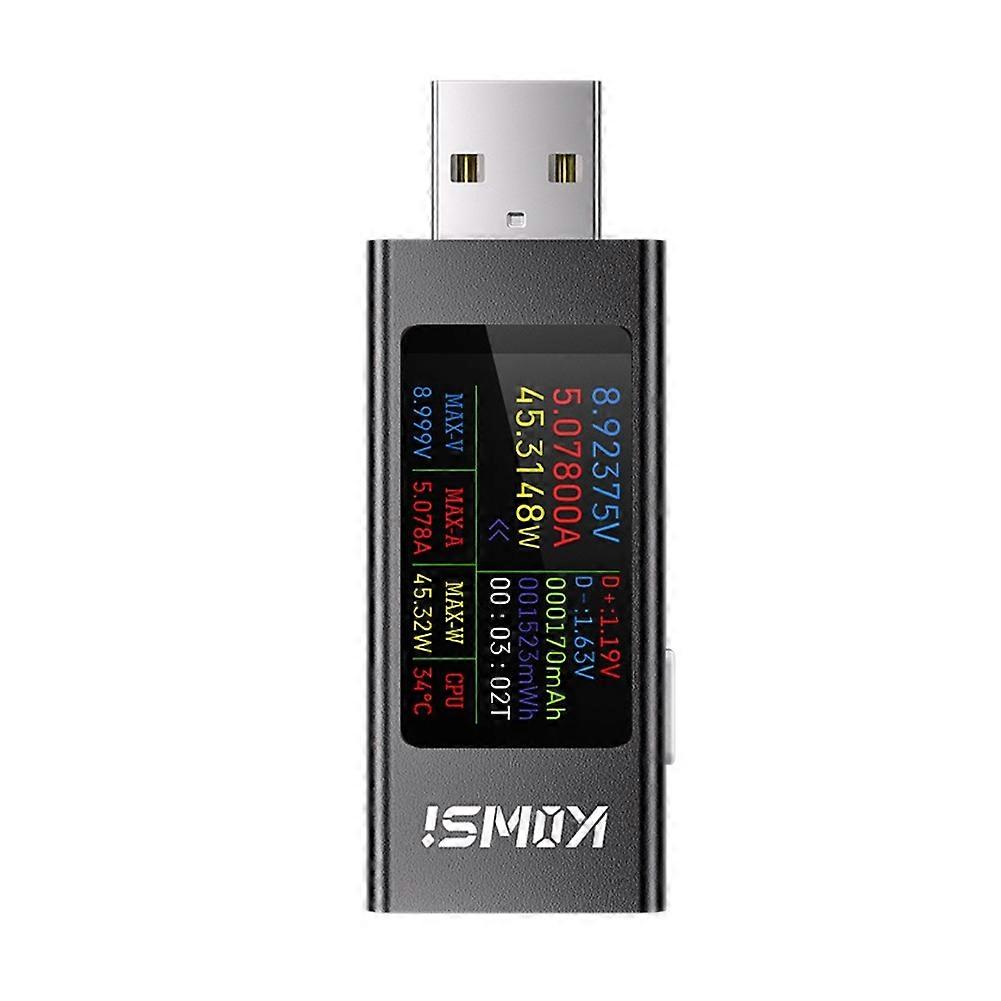 KOWSI USB Ammeter Multi-Function Digital Display DC Voltage Ammeter Power Meter Cell Phone Charging Tester