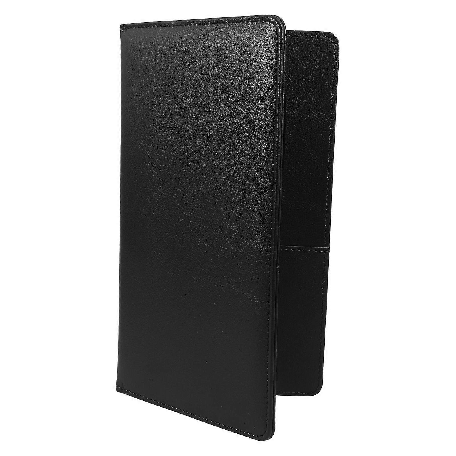 Black PU Menu Protector for Restaurant Menu Covers 1 Piece Organizer