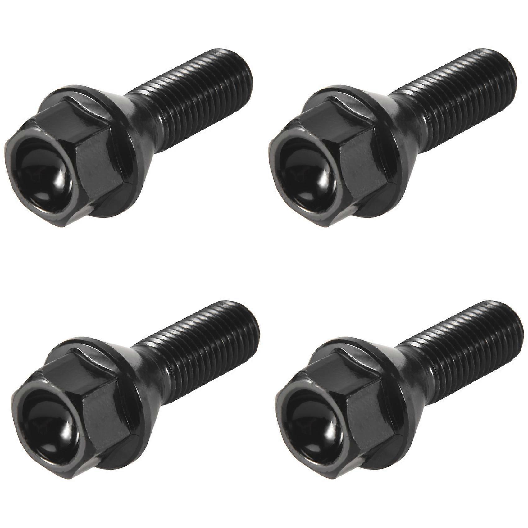 4Pcs Black Wheel Bolt Lug Nut for BMW E30 E36 E46 E60 E90 36136781150