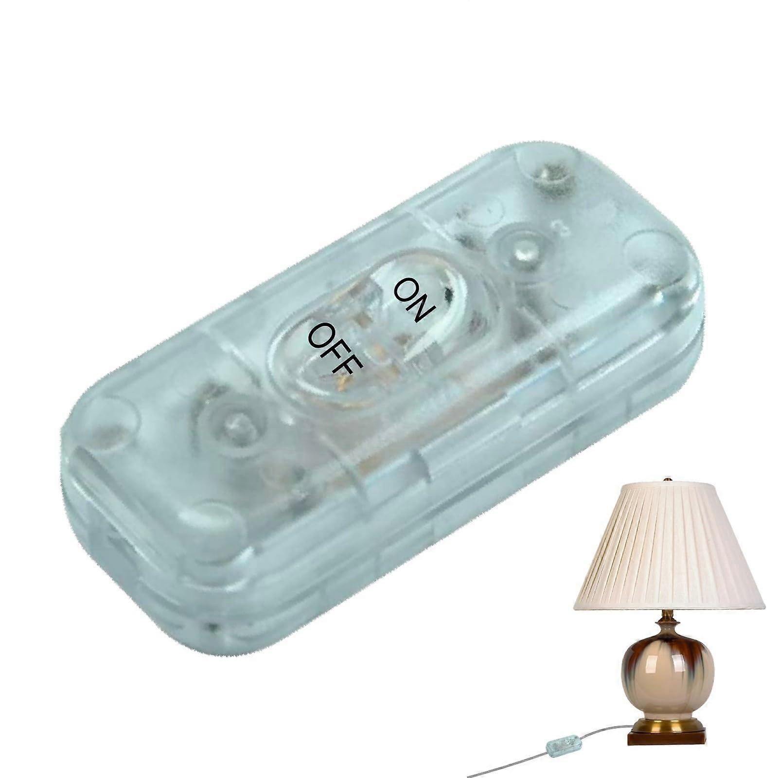 Inline Lamp Switch Replacement with Durable Cord Grip for Table and Desk Light Power Control