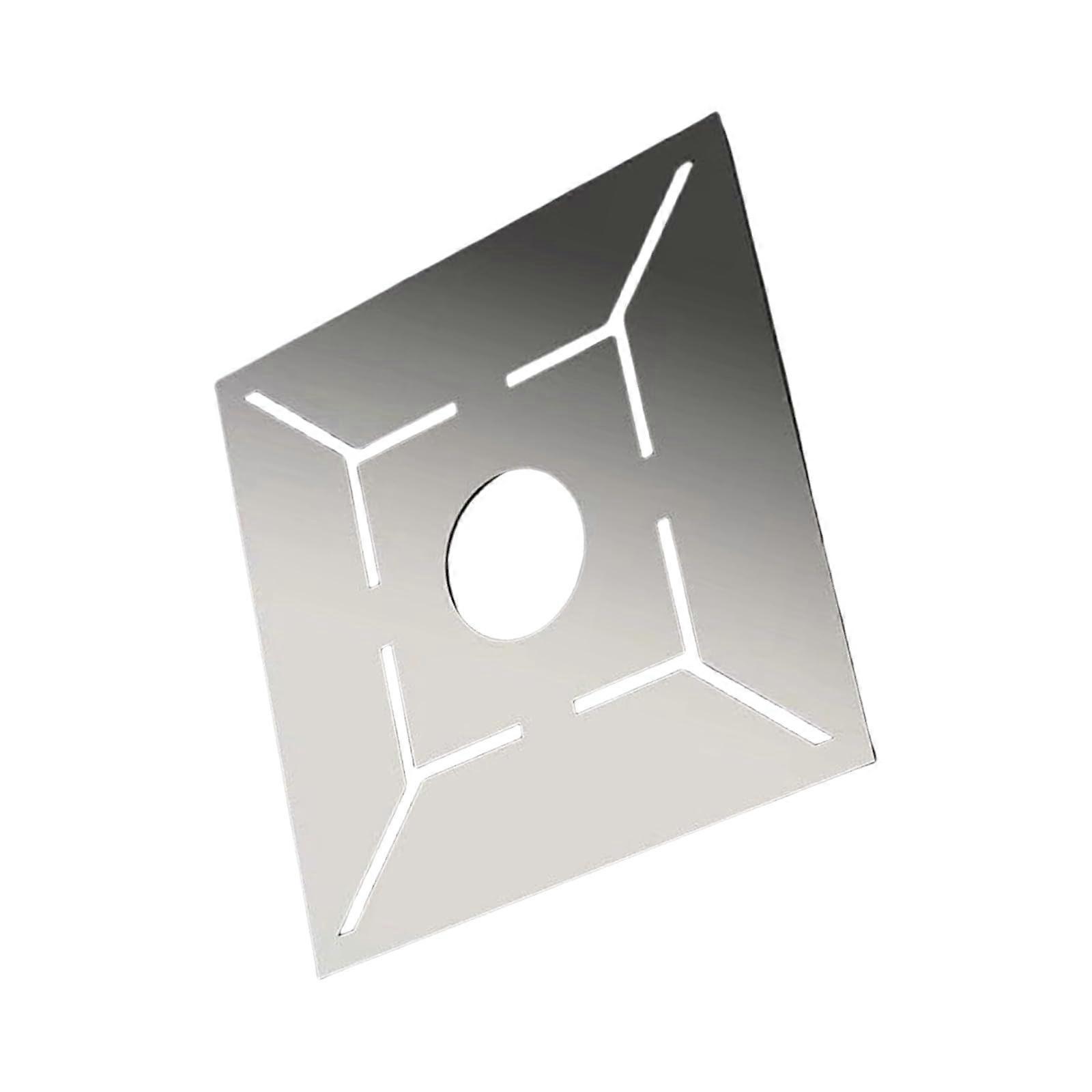 Floor Drain Positioning Tool Stainless Steel Ruler Precise Tile Installation Drain Template