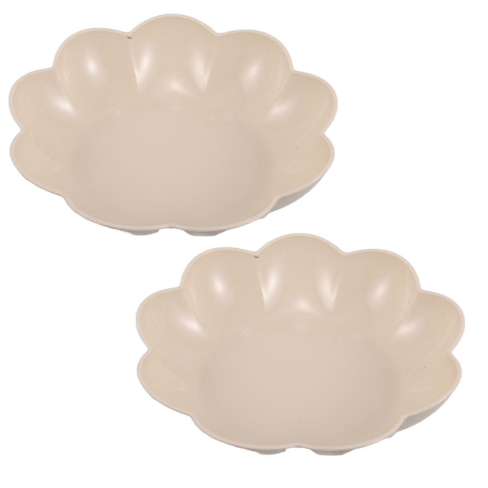 Home Use Serving Tray 2Pcs Round Snack Plates for Appetizers
