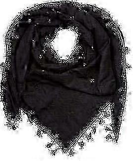 وشاح فلسطين ، الكوفية ، عرفات حتا ، واسع مع شرابات ، شماغ كوفية عربي Houndstooth100٪ - جيد