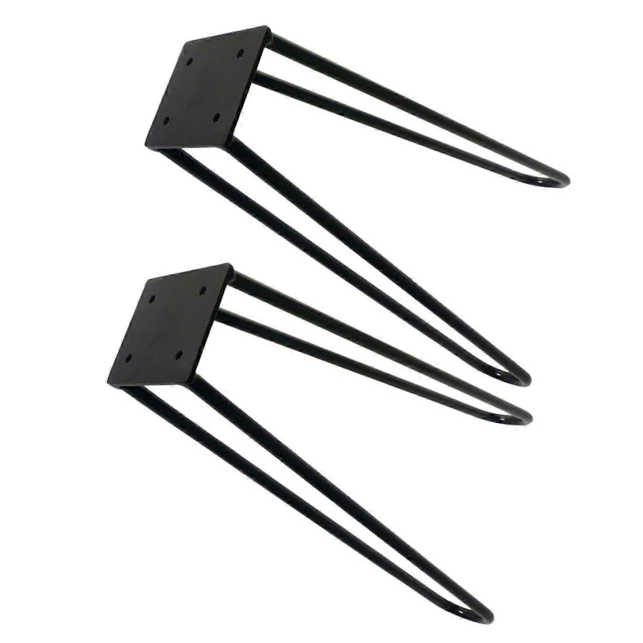 2pcs Iron Coffee Table Legs with  Load Capacity, Versatile Hairpin Metal Design, Counter Height
