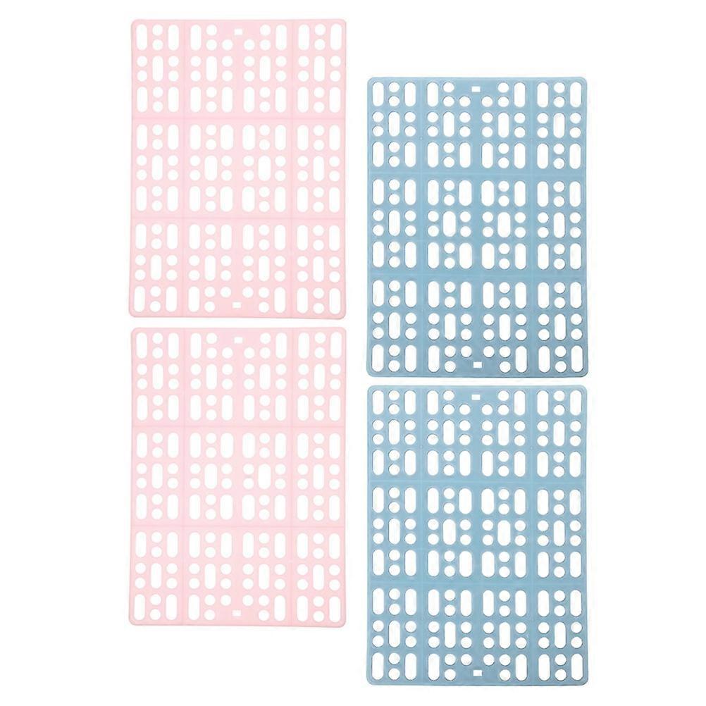 Rabbit Cage Mat Plastic Foot Cushions for Small Pets 16Pcs Assorted Color