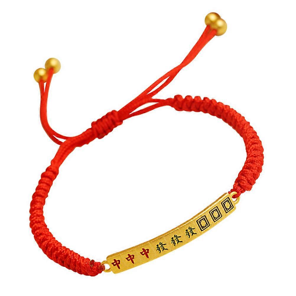 Red String Bracelet Adjustable Length Comfortable Fit 1Pcs