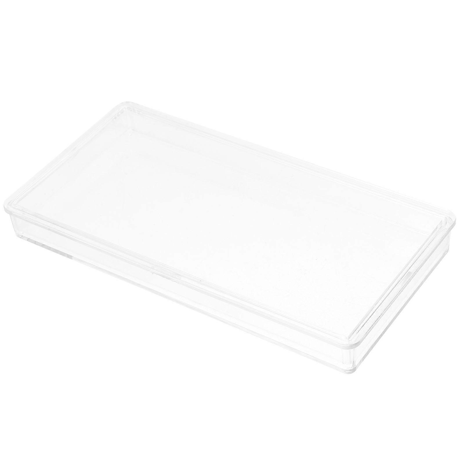 Transparent Plastic Stamp Protective Cover for Storage 3Pcs Cases