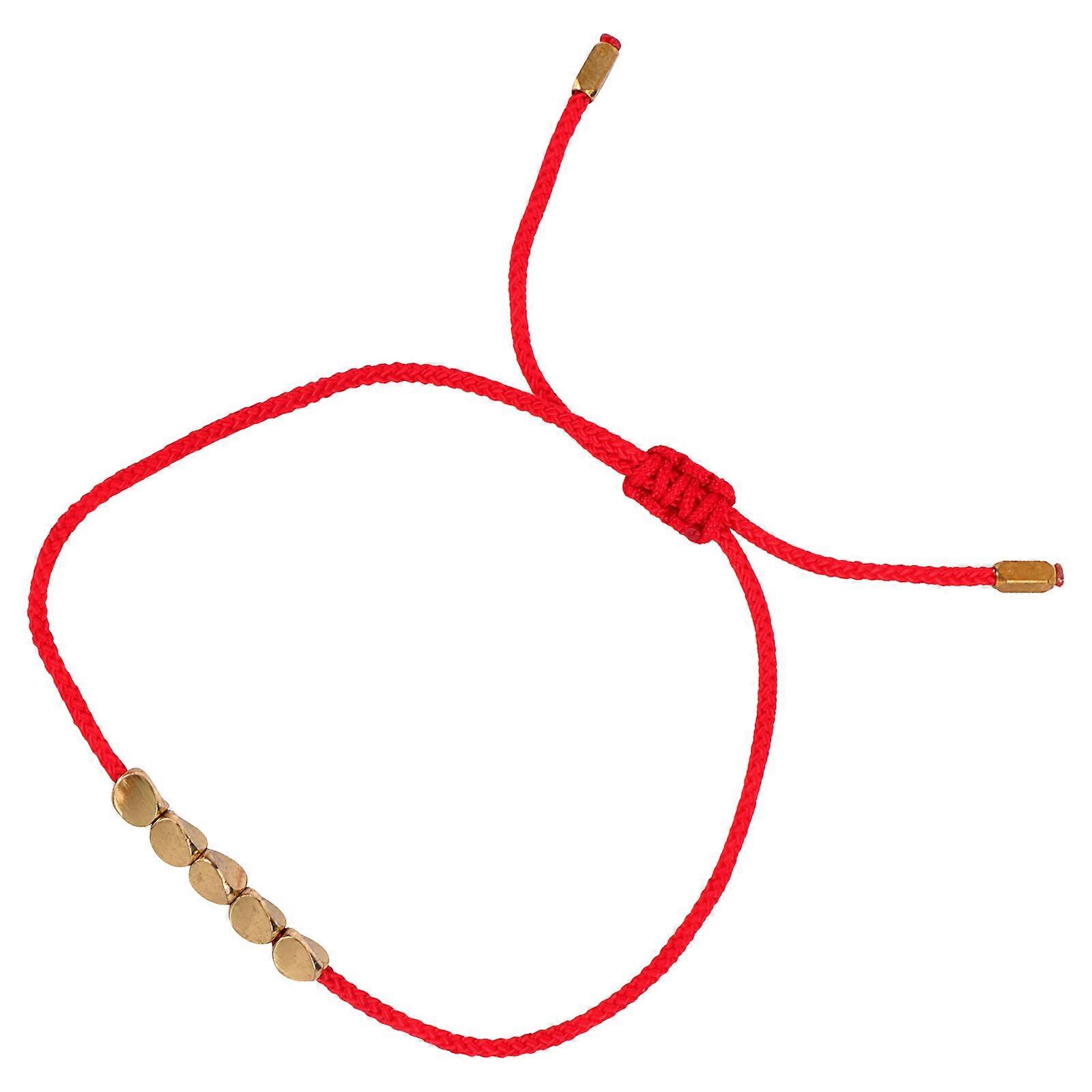 Handmade Weaving Bracelet Copper Bead Chain for Decor