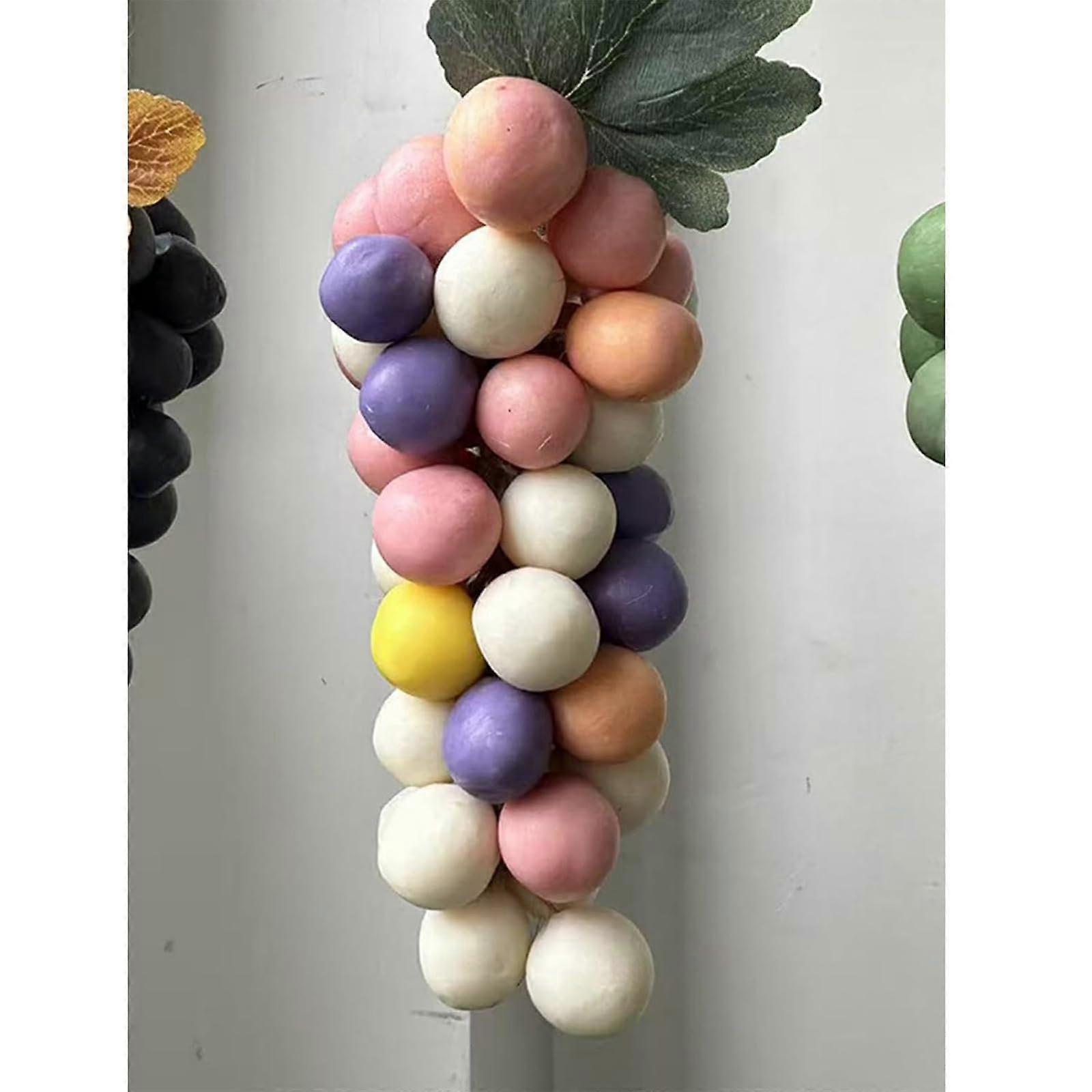Handmade Grape Cluster Soap on a Rope, Realistic Decorative Cold Process Gift, 42 Mixed Colors