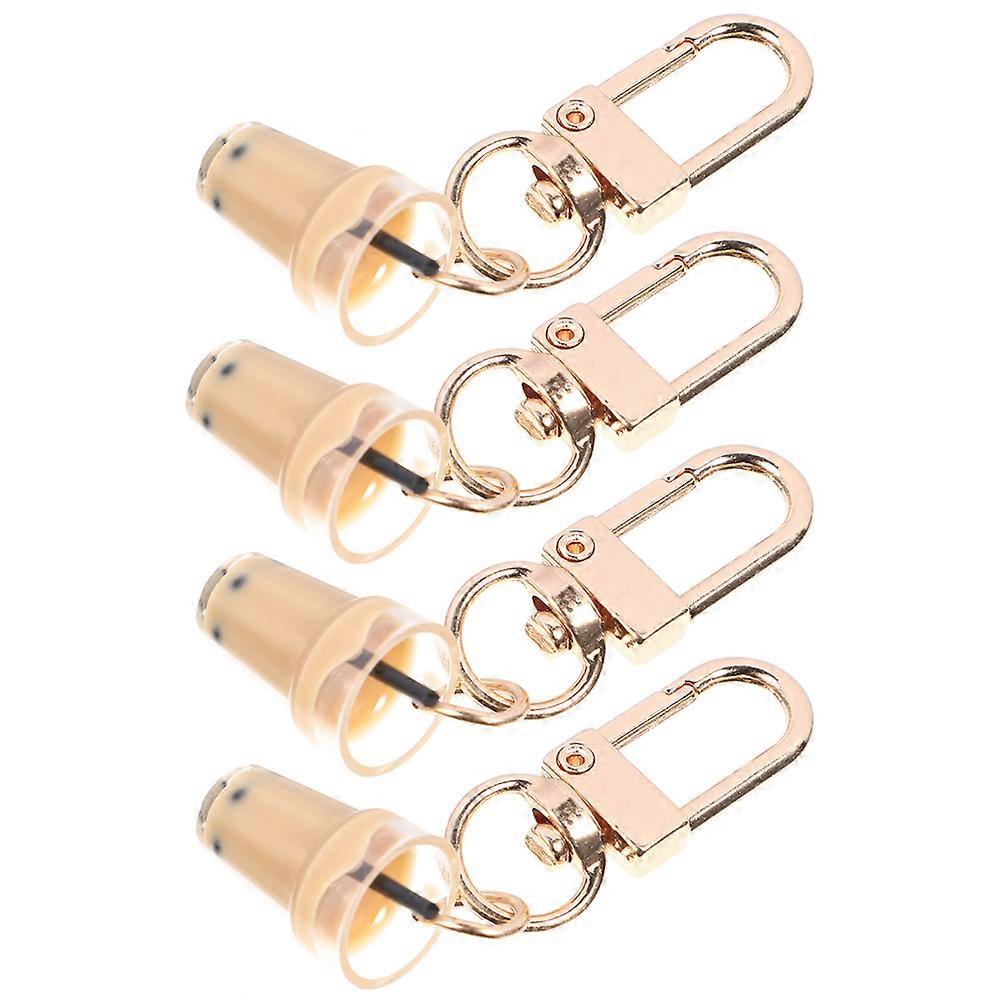 Durable Creative Key Chain for Decoration 4Pcs Lovely Pendant Set