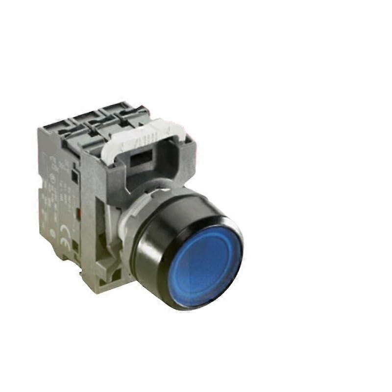 Blue LED Push Button Switch 5V with Light MP242L10 Modular Reset Control