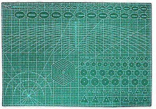 A1 Self Healing Cutting Mat with Double Sided Grid Lines and Precision Measuring Markers