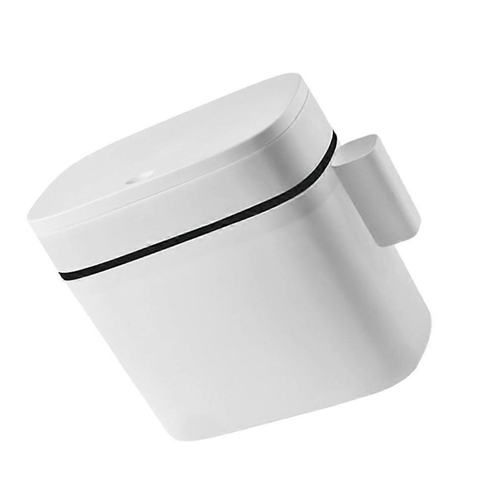 Trash Can Plastic Garbage Container with Lid for Home 1Pcs White