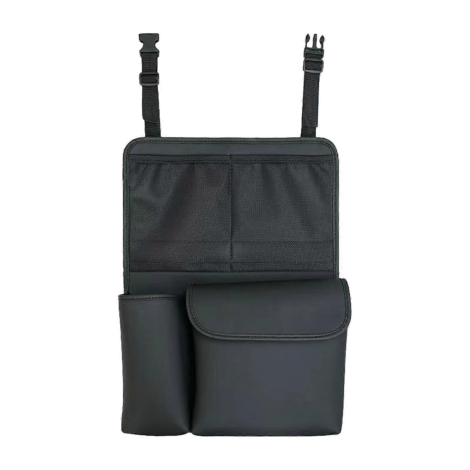 Waterproof Leather Car Backseat Organizer with MultiPocket Storage for SUVs and Trucks