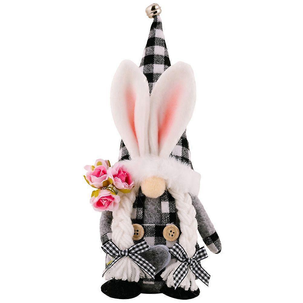 Easter Bunny Gnome Decorative Easter Bunny Dwarf Doll Gnome Ornament for Gift