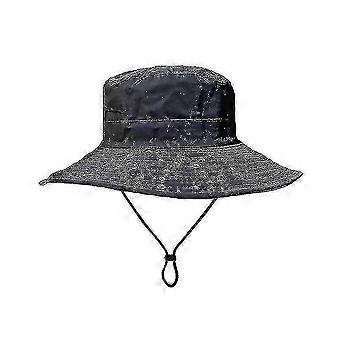 LEIGAO Unisex Vanntett Bøttehatt UPF 50+ Solhatt Pakbar Lett Svart 1 stk