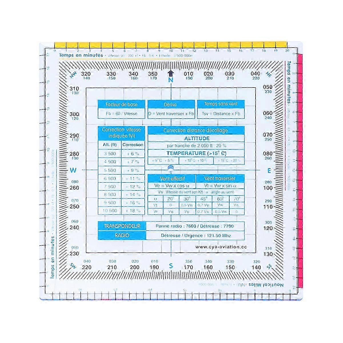 Precision Square Ruler Drawing Aid For Professionals And Hobbyists In 14X14.5X0.3Cm Size With Vector Learning Function 1Pcs