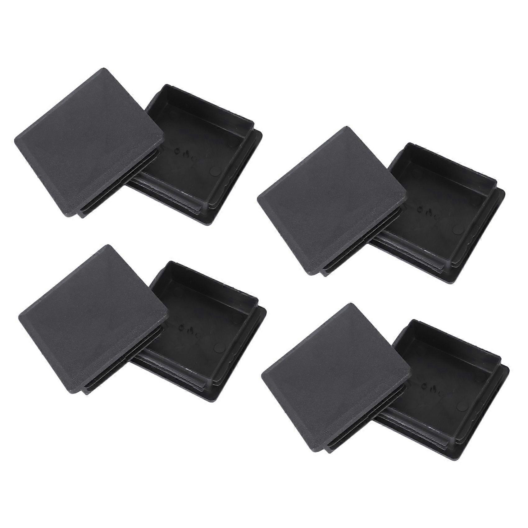 80mm x 80mm Square Plastic Caps Pipe Tube Inserts End Plug 8 Pieces