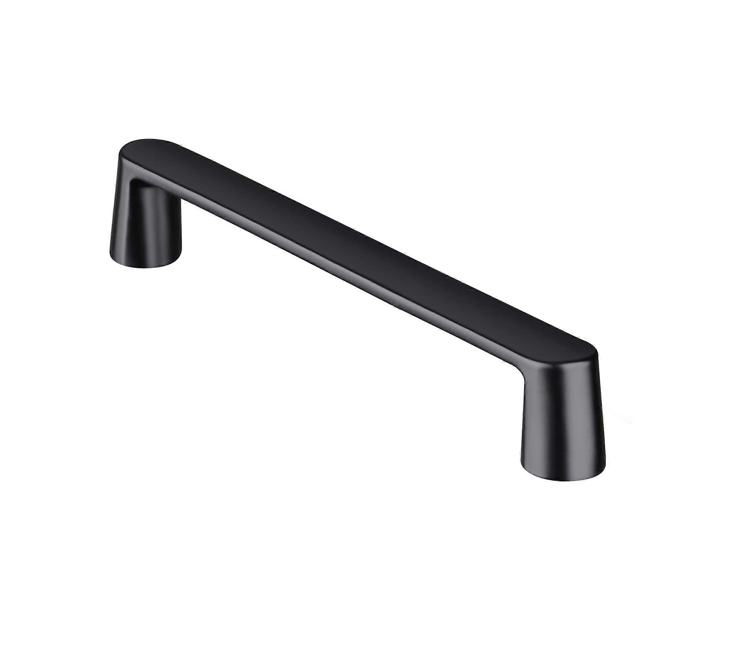 10 Pack Matte Black Cabinet Handles 96mm Hole Spacing Solid Zinc Alloy Kitchen Cupboard Pulls