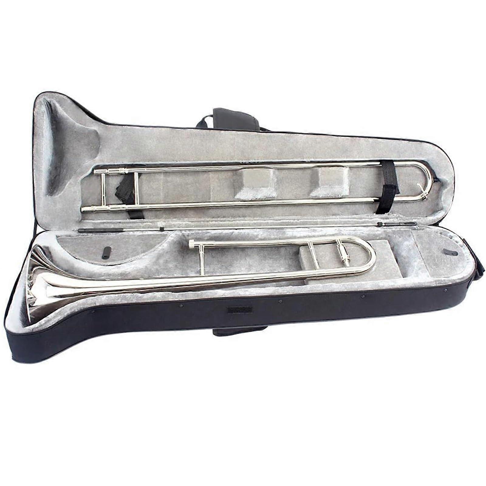 Alto Trombone Bb Silver Plated Brass with Case for Beginners and Professionals