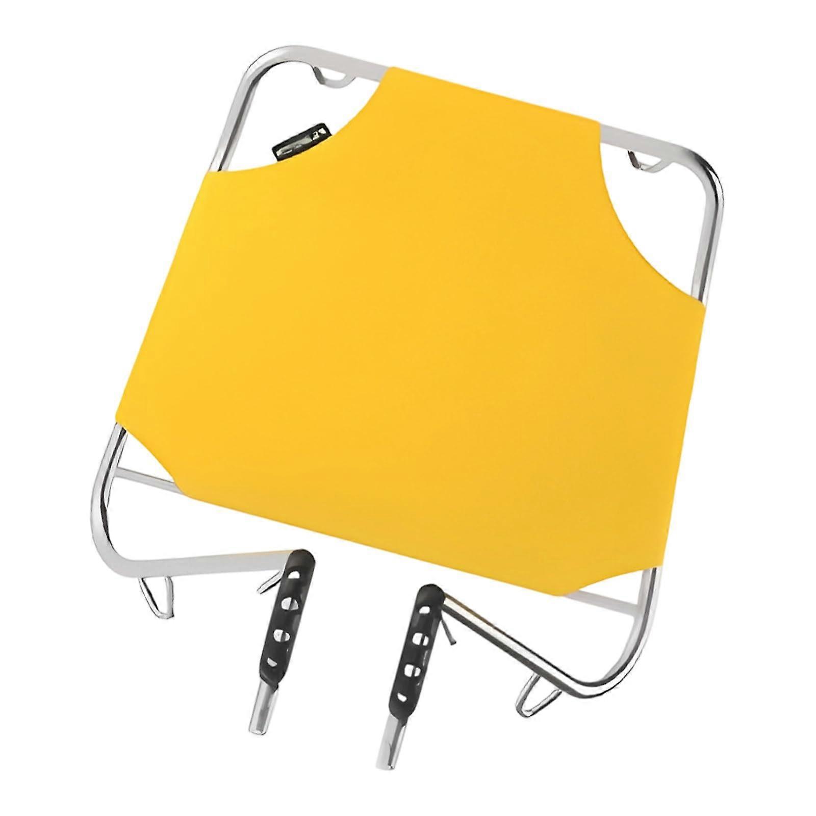 Adjustable Bike Front Rack with Spacious Cargo Basket for Road Bicycles, Yellow