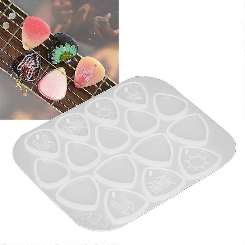 DIY Multipurpose Picks Epoxy Reusable Guitar Mold Triangle Silicone Crystal