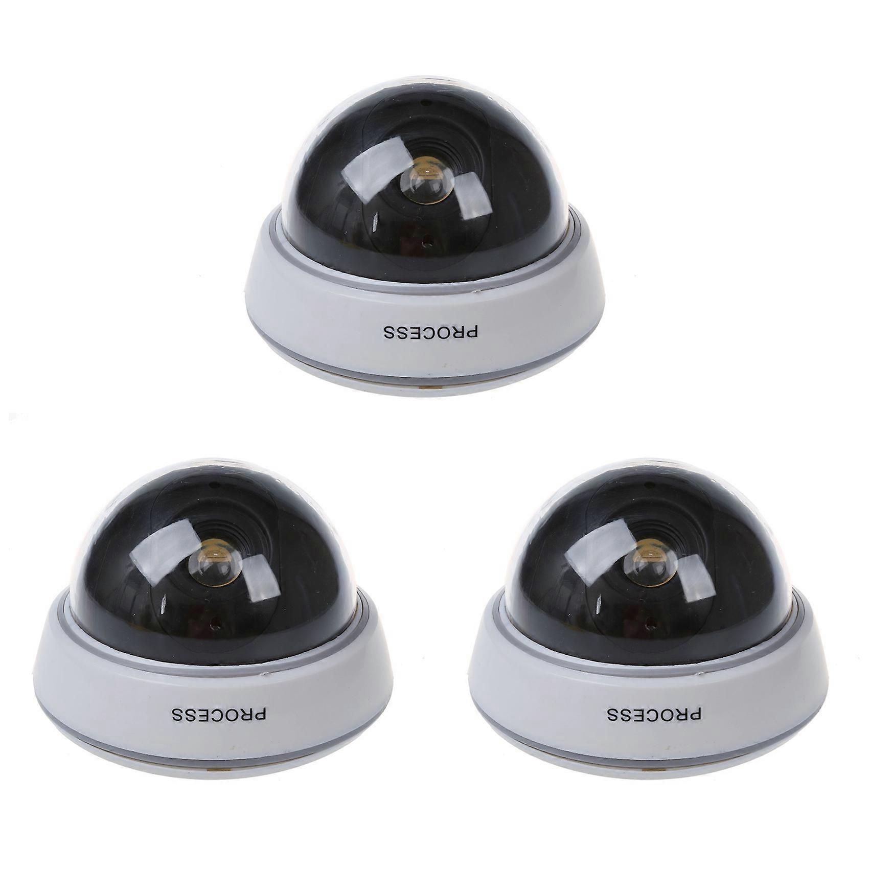3X Wireless Fake Dummy LED Surveillance Security Camera