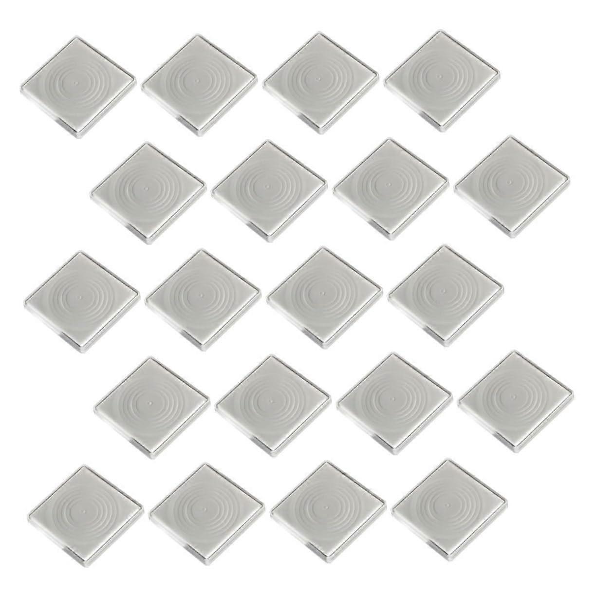 Transparent Coin Display Box with EVA Padding, Adjustable Rings, Square Holders for Collectibles