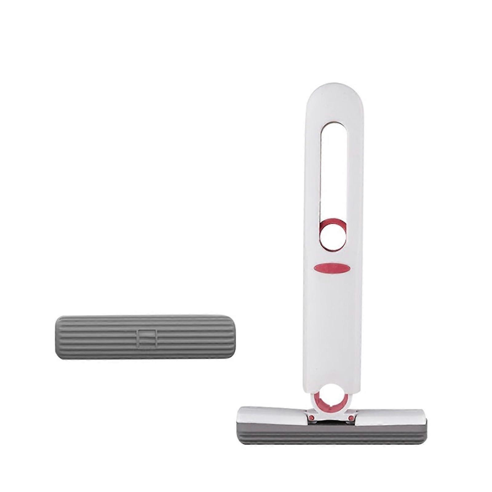 Self Squeezing Sponge Mop with Foldable Handle for Floor Cleaning and Extra Replacement Head