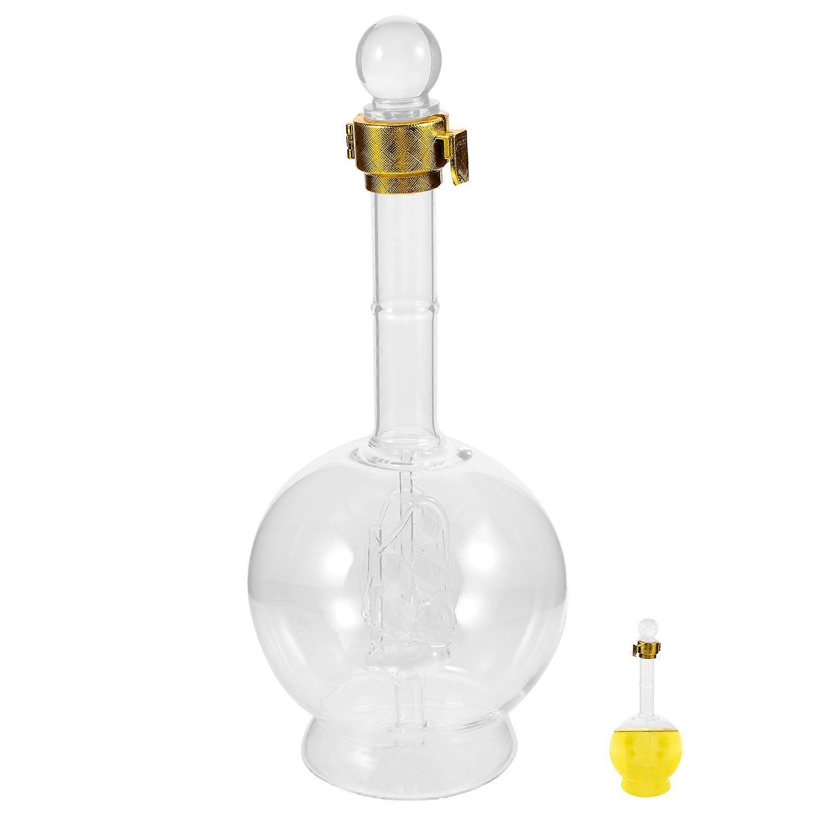 Glass Decanter for Storage Use 500ml Transparent Whiskey