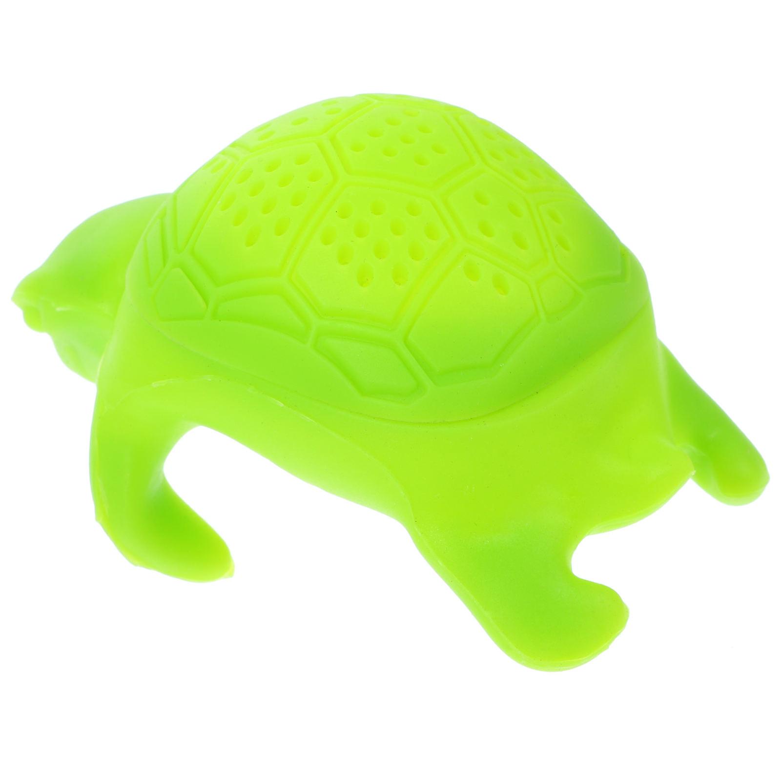 Green Silicone Turtle Tea Infuser for Brewing Loose Leaf Tea