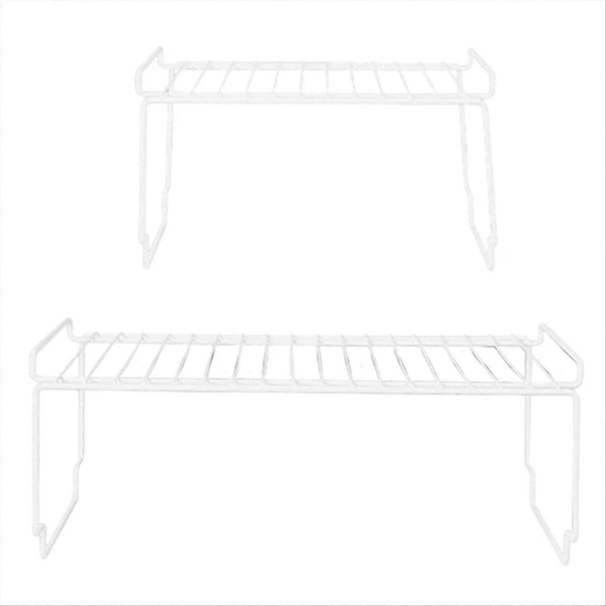 Kitchen Cabinet Organizer Storage Rack Holder White