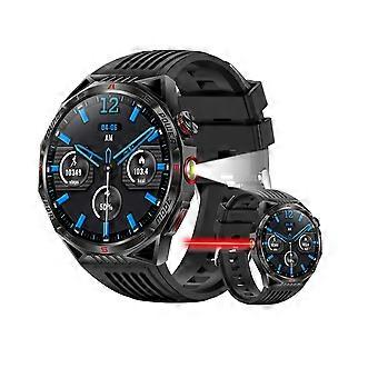 Bluetooth-Smartwatch mit Laserpointer, Kompass, Taschenlampe, IP68-zertifiziert, 1,85-Zoll-Display, Herzfrequenzmessung