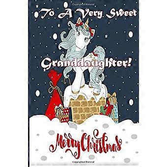 Aan een hele lieve kleindochter! Vrolijk kerstfeest (kleurkaart): vakantieberichten, kerstdieren, kleuren voor jonge kinderen