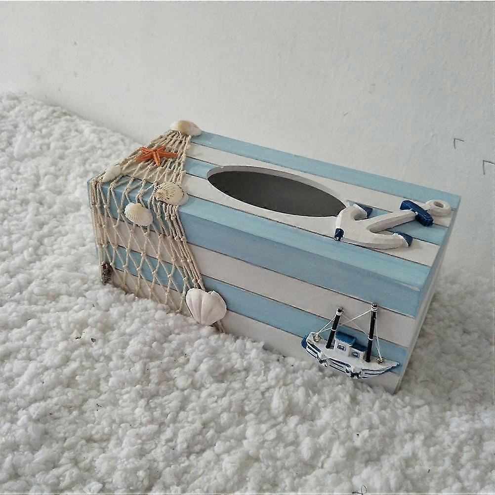 1Set Storage Box for Home Wooden Rectangular with